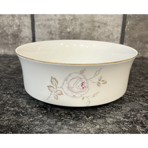 (2) Johann Haviland Sweetheart Rose 7 1/2” Round Vegetable Bowls Bavaria Germany - Picture 3 of 7